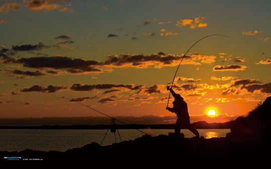 Обои на рабочий стол на рыболовную тематику.