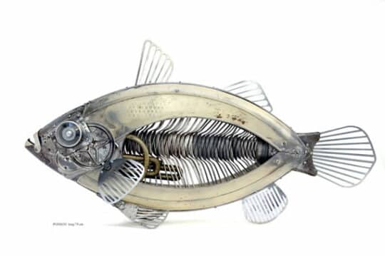 Эдуард Мартине: металлические рыбы. Арт.